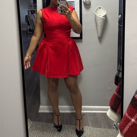 Yalina Mini Dress - Red ( BABYBOO DRESS) - Picture 1 of 9